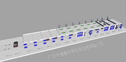 13工位 - 汽车钣喷流水线